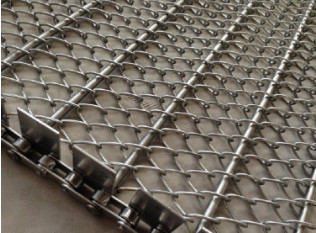 Băng tải dây xích dây đai bằng thép không gỉ dệt thông thường tùy chỉnh