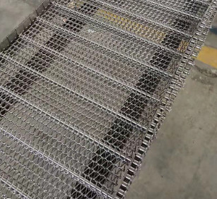Tấm dây dệt gấp đôi uốn cong Tấm lưới băng tải 1mx0,6m