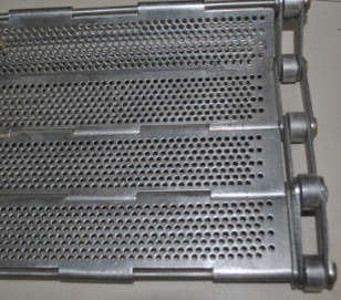 Đai xích băng tải bằng thép không gỉ 430 đục lỗ