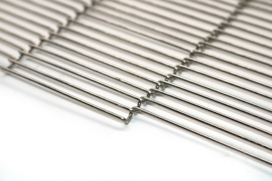 Cấp thực phẩm phẳng Flex 304 lưới thép không gỉ Dây đai dệt dây xích để nướng bánh mì