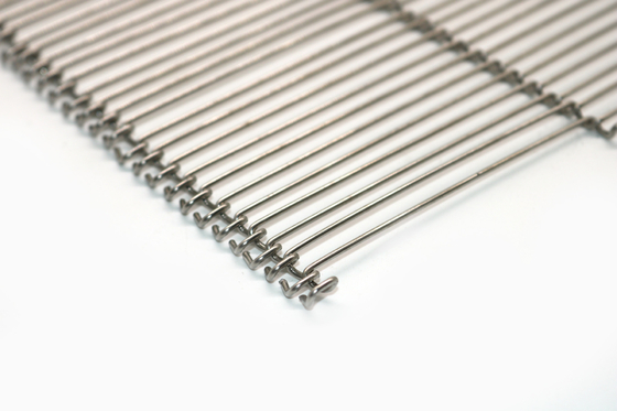 Cấp thực phẩm phẳng Flex 304 lưới thép không gỉ Dây đai dệt dây xích để nướng bánh mì