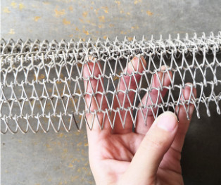 Nhiệt độ cao 314 310s Thép không gỉ lưới xoắn ốc Băng tải dây đai kim loại