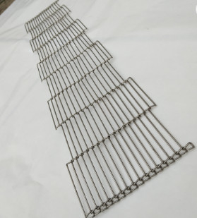 Nhiệt độ cao lưới thép không gỉ Enrober dây đai cho băng tải trứng