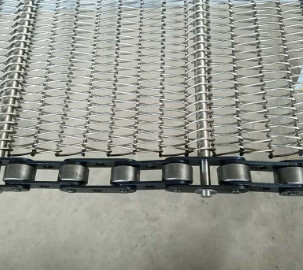 Hình dạng V Hệ thống băng tải bằng thép không gỉ bằng thép không gỉ cho ngành công nghiệp thực phẩm Dây đai lưới