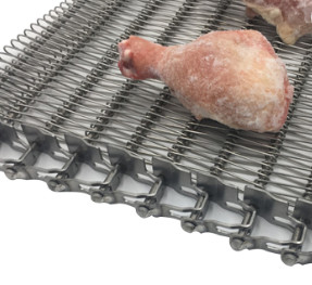 Băng tải xương cá bằng dây dẹt cho ngành công nghiệp làm mát bánh mì