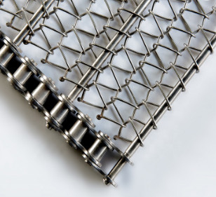 Băng tải dệt cân bằng Bảo vệ băng tải phẳng Flex Dây 80Micron Nickel