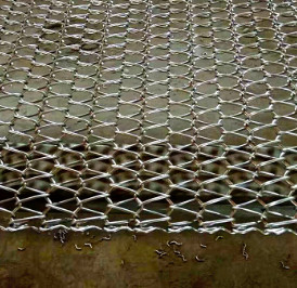 Công nghiệp thực phẩm tùy chỉnh Băng tải kim cương lưới thép tấm