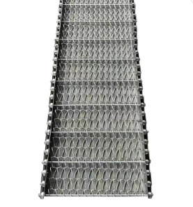 Tấm dây dệt gấp đôi uốn cong Tấm lưới băng tải 1mx0,6m