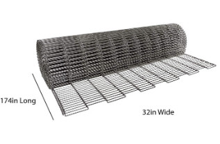 Vật liệu lưới băng tải hình móng ngựa điện phân 304