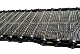 Tấm lưới kim loại có thể mở rộng 304SS Băng tải băng tải
