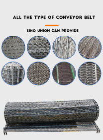 Tấm lưới kim loại có thể mở rộng 304SS Băng tải băng tải