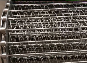 Thép không gỉ hình dạng kim cương 316 Lưới kim loại 3.4 Thắt lưng băng tải kim loại mở rộng