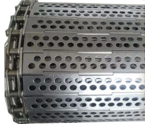 Băng tải lưới liên kết dạng tấm SUS304 để vận chuyển ngũ cốc thực phẩm
