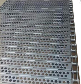 Băng tải lưới liên kết dạng tấm SUS304 để vận chuyển ngũ cốc thực phẩm