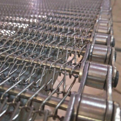 Dây đai băng tải công nghiệp thực phẩm dạng lưới phẳng chịu lực nặng