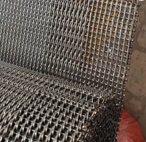 Tấm lưới thép tấm lưới kim cương cấp thực phẩm Băng tải cho lò nướng