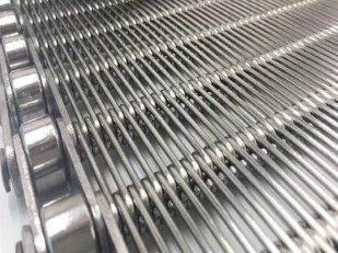 Dây đai lưới thép phẳng 316l Dây đai chịu nhiệt độ Dây đai lưới
