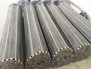 Dây đai chuỗi lưới mô-đun bằng thép không gỉ OEM cho băng tải