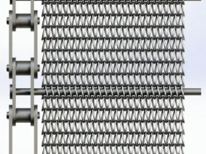 1mm Thép không gỉ Eye Flex Băng tải Lưới màn hình kim loại nặng