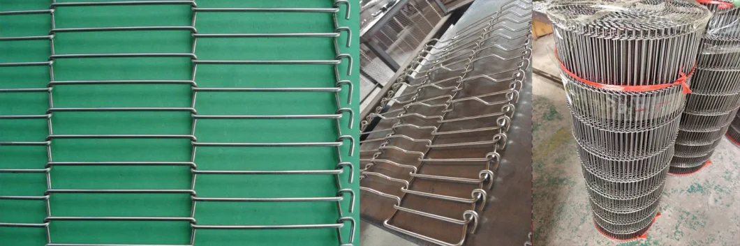 Dây xích dệt ODM Dây đai lưới thép không gỉ Dây thẳng Dải 4