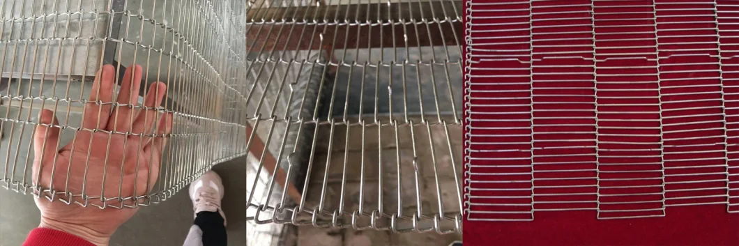 Dây xích dệt ODM Dây đai lưới thép không gỉ Dây thẳng Dải 5