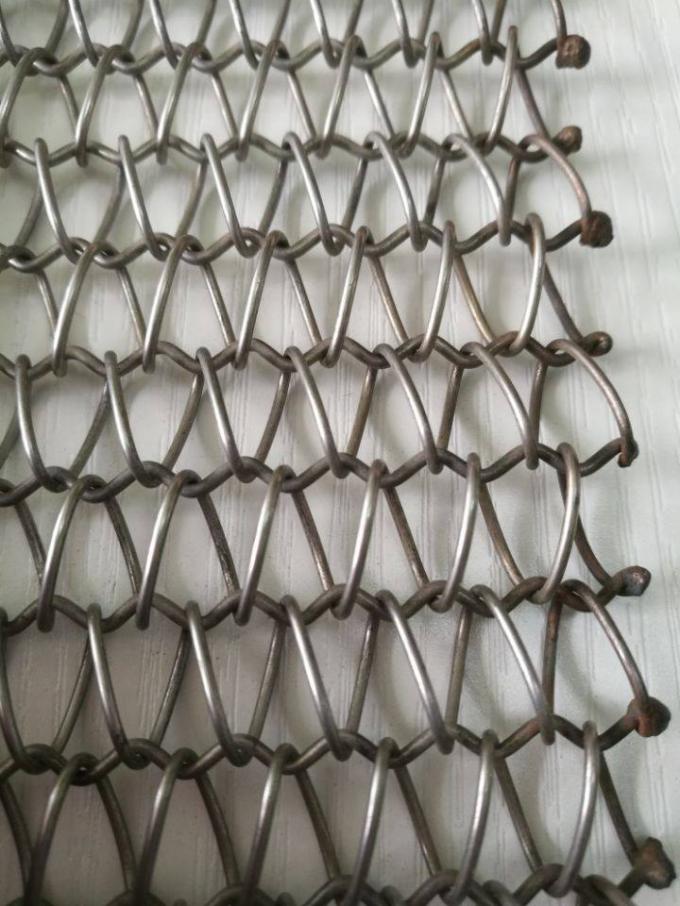 Băng tải dây đai lưới thép xoắn ốc cân bằng 0,5mm-4mm cho lò nướng bánh mì 0